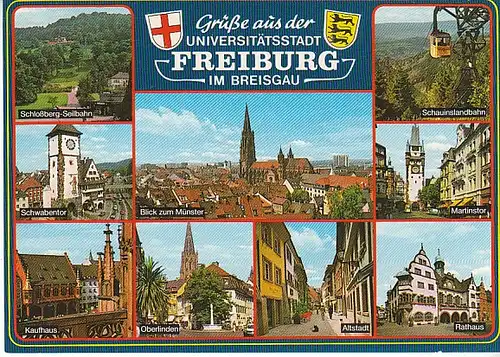 Freiburg i.Br. Mehrbildkarte ngl C1099