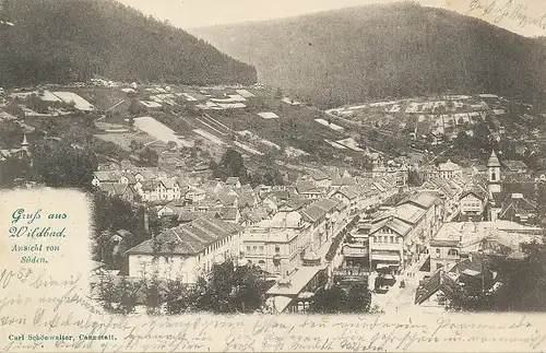 Bad Wildbad Ansicht von Süden gl1901 133.514