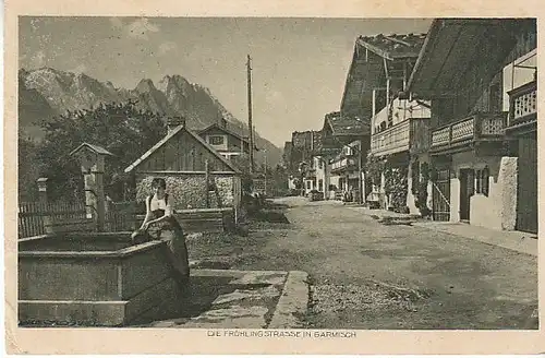 Frühlingsstraße in Garmisch gl1926 C2225