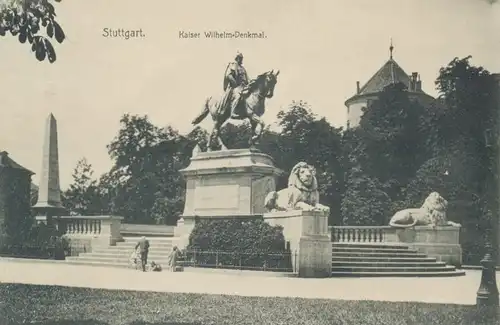 Stuttgart Kaiser-Wilhelm-Denkmal gl1913 103.127