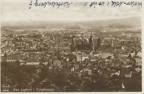 Bad Aachen Stadtpanorama gl1930 102.514