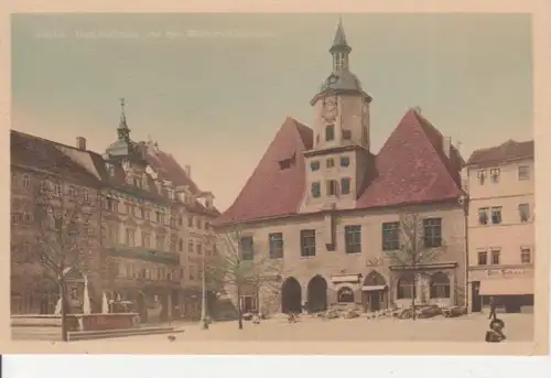 Jena Rathaus und Bismarckbrunnen ngl 88.925