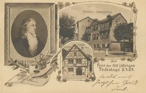 Schiller Zur Feier des 100. Todestages gl1905 105.214