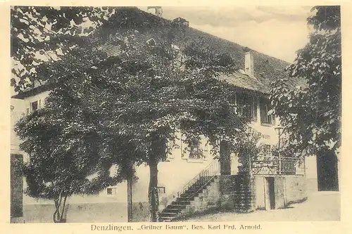 Denzlingen Gasthaus Grüner Baum gl1917 a2911