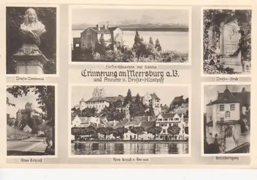 Meersburg Erinnerungen Droste-Hülshoff gl1954 82.025