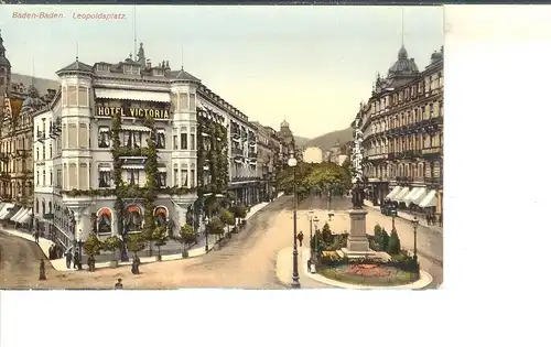 Baden-Baden Leopoldsplatz Hotel Victoria ngl a3428