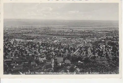 Weil am Rhein Panorama mit Dreiländerecke gl1936 81.838