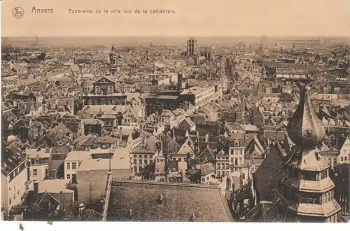 Antwerpen Panorama > la Cathédrale feldpgl1916 25.390