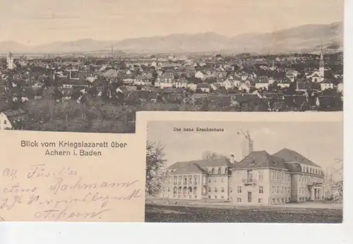 Achern i.B. Neues Krankenhaus Totale feldpgl1916 83.101