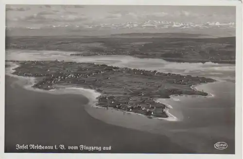 Insel Reichenau vom Flugzeug aus ngl 81.980