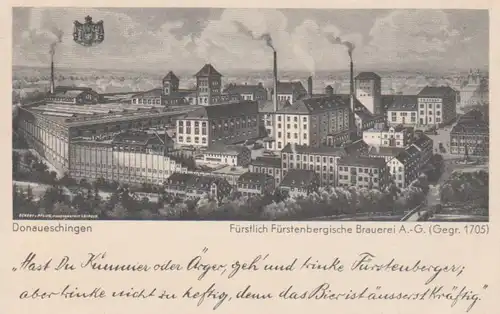 Donaueschingen Fürstenbergische Brauerei ngl 82.818