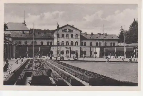 Bad Elster Badeplatz mit altem Badehaus gl1956 97.946