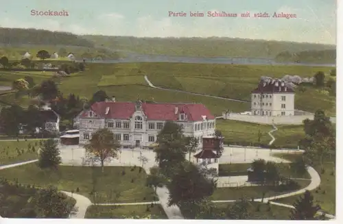 Stockach i.B. Schulhaus mit städt. Anlagen ngl 82.061