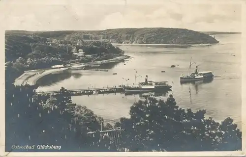 Ostseebad Glücksburg Uferpanorama gl1942 102.675
