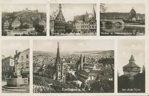 Esslingen a.N. Mehrbildkarte gl1932 103.342