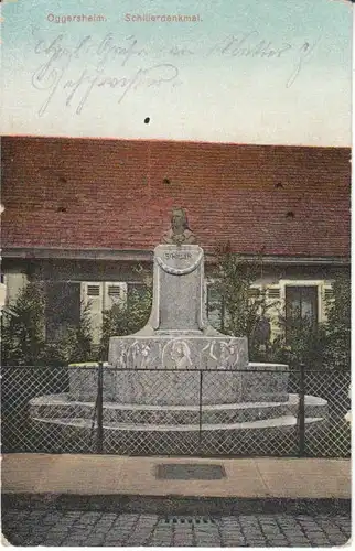 Oggersheim (Ludwigshafen) Schillerdenkmal gl1915 21.281