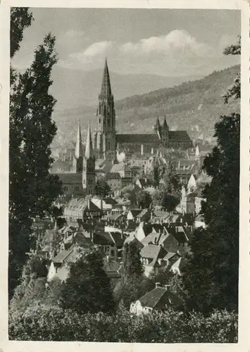 Freiburg Stadtpanorama v. Lorettoberg gl1959 102.861