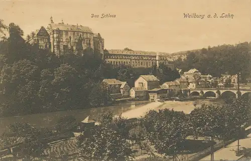 Weilburg/Lahn Das Schloss und Panorama ngl 102.718