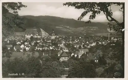 Haslach i.K. Gesamtpanorama gl1942 102.983