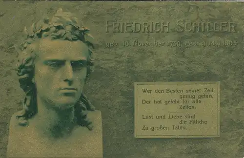Friedrich Schiller Zitat feldpgl1918 105.228
