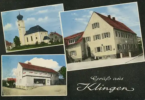 Klingen bei Aichach 3 Teilansichten ngl 122.707