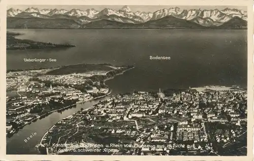 Konstanz a. B. vom Flugzeug aus gl1938 102.932