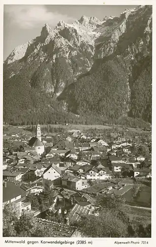 Mittenwald Panorama mit Karwendel ngl 126.116