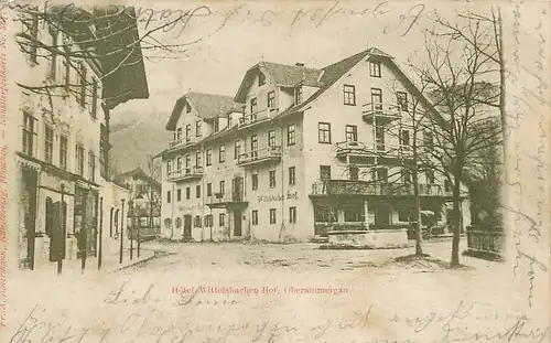 Oberammergau Hotel Wittelsbacher Hof gl1900 125.734