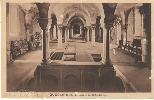 Quedlinburg Crypta der Schloßkirche gl1917 B6580