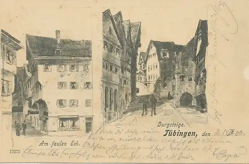 Tübingen a.N. Am faulen Eck + Burgsteige gl1900 101.802