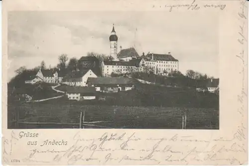 Grüsse aus Andechs Gesamtansicht gl1908 23.041