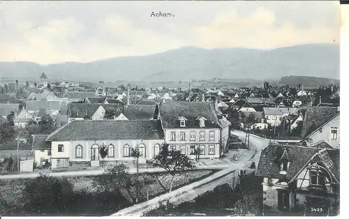 Achern Stadtpanorama gl1907 a2117