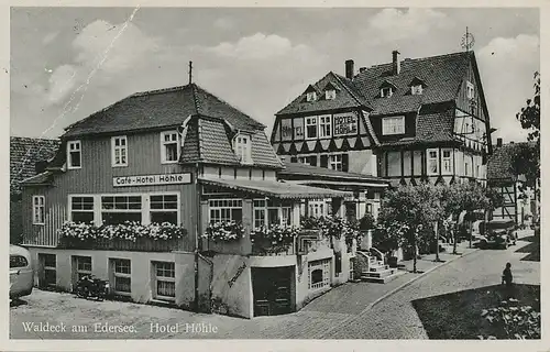 Waldeck am Edersee Hotel Höhle bahnpgl1941 121.729