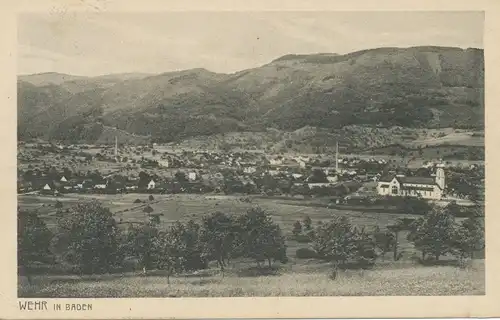 Wehr in Baden Gesamtpanorama gl1925 102.287