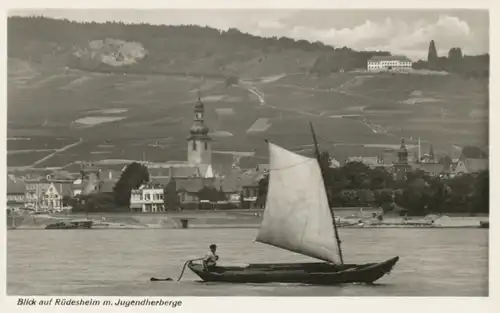 Blick auf Rüdesheim m. Jugendherberge ngl 102.587