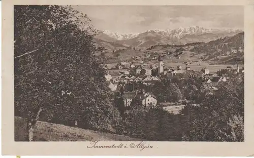 Immenstadt Allgäu in seiner Landschaft gl1922 21.005