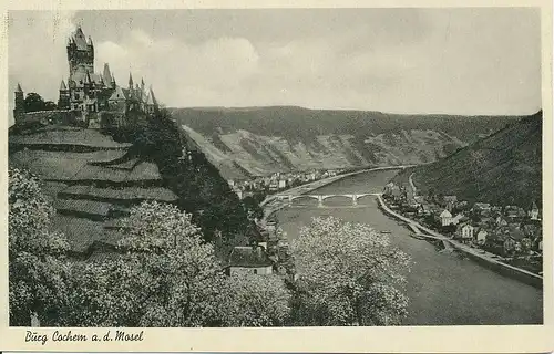 Cochem an der Mosel Burg und Panorama ngl 134.149