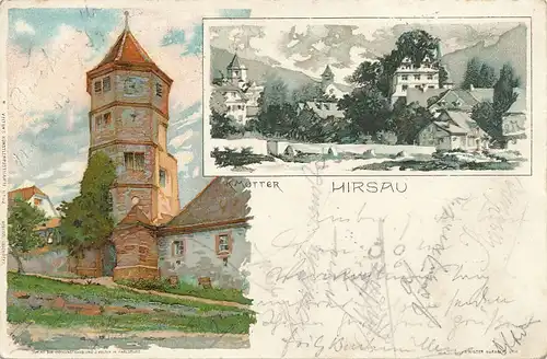 Hirsau Velten's Künstlerpostkarte Nr.42 gl1897 101.924