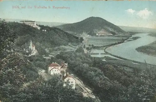 Regensburg Blick auf die Walhalla ngl 120.625