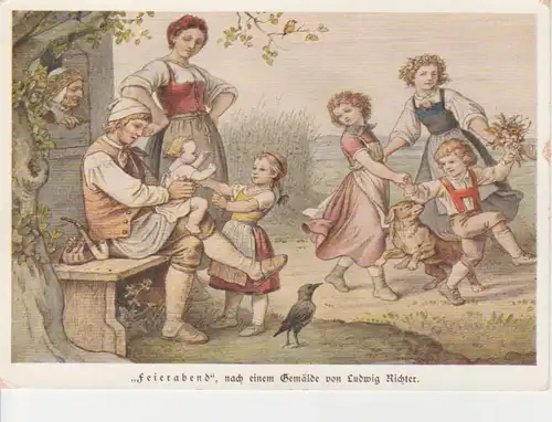 Feierabend, Nach Gemälde von L. Richter ngl 69.093