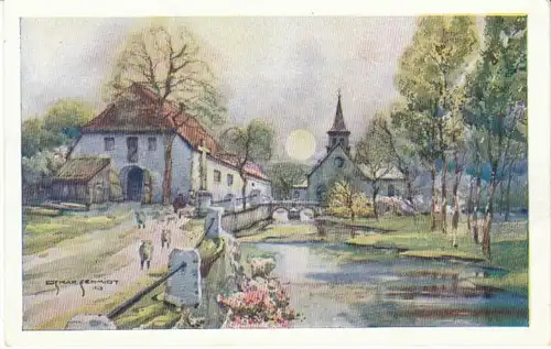 OSKAR SCHMIDT Dorf mit Kirche ngl 21.897