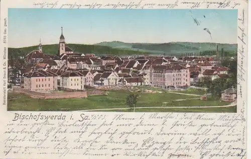 Bischofswerda Stadtpanorama gl1905 85.800