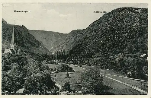 Thale (Harz) Eingang in das Bodetal ngl 118.007