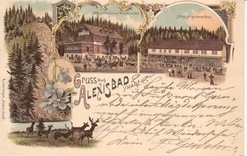 Alexisbad Litho Hotels Rose/Klostermühle gl1898 91.840