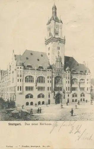 Stuttgart das neue Rathaus gl1905 103.035