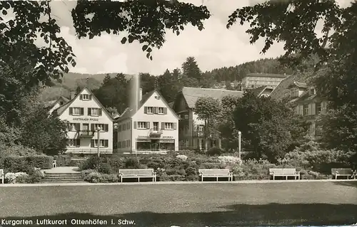 Ottenhöfen Kurgarten Gasthaus Pflug gl1960 133.486