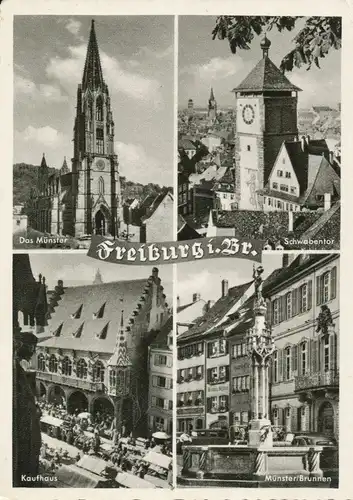 Freiburg Mehrbildkarte glca.1960 102.856