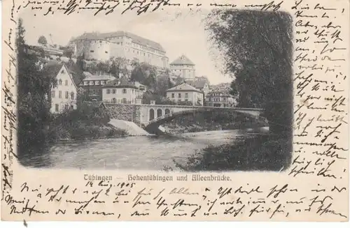 Tübingen Hohen-Tübingen Alleenbrücke gl1905 24.059