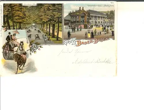 Baden-Baden Litho Conversationshaus gl1901 a3429