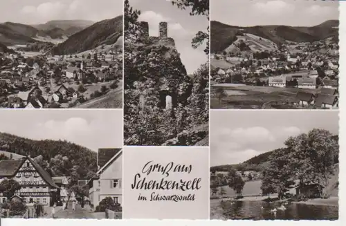 Schenkenzell Teilansichten Panorama gl1957 82.883